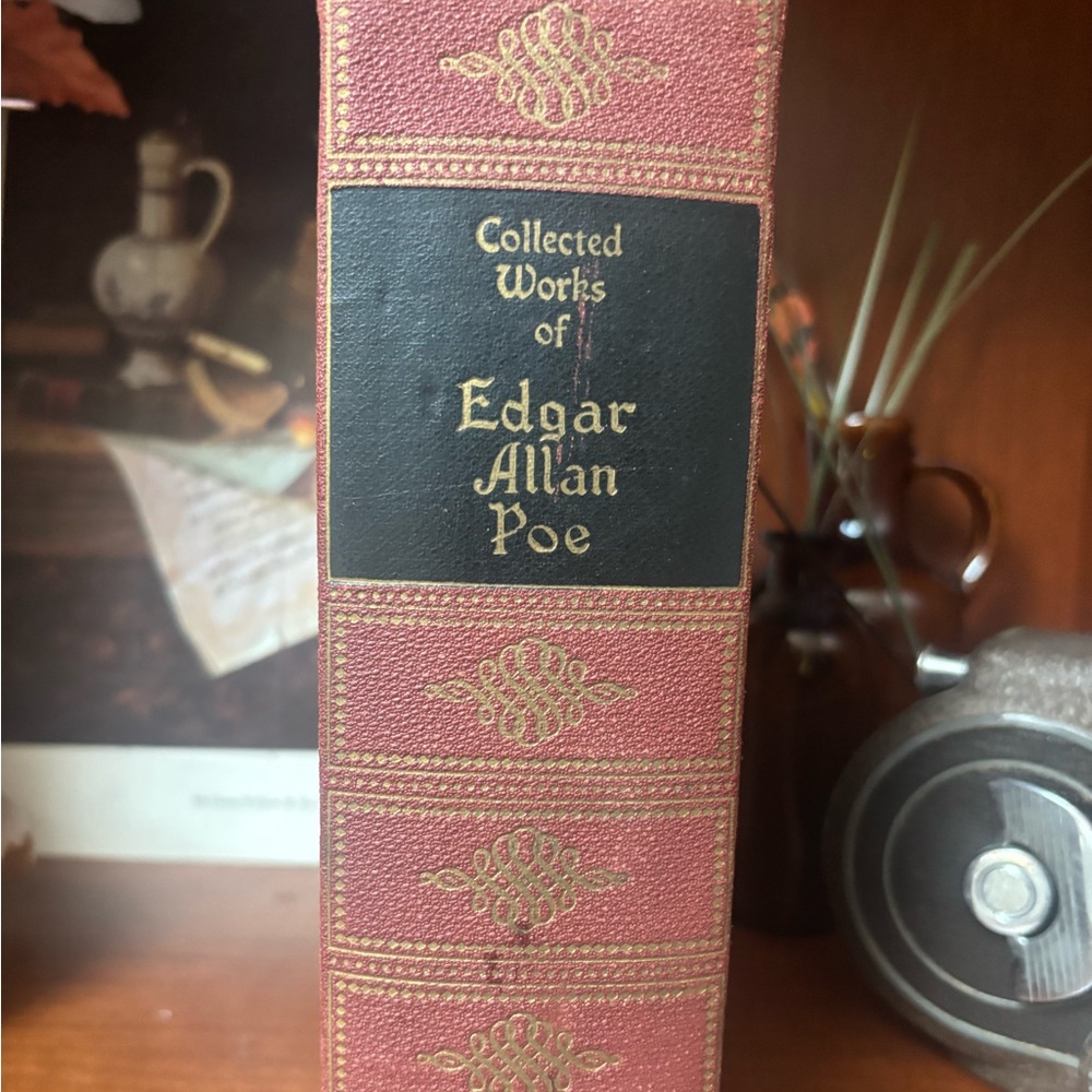 1927 Edgar Allan Poe Book, Antique Edgar Allen Poe Book Poems